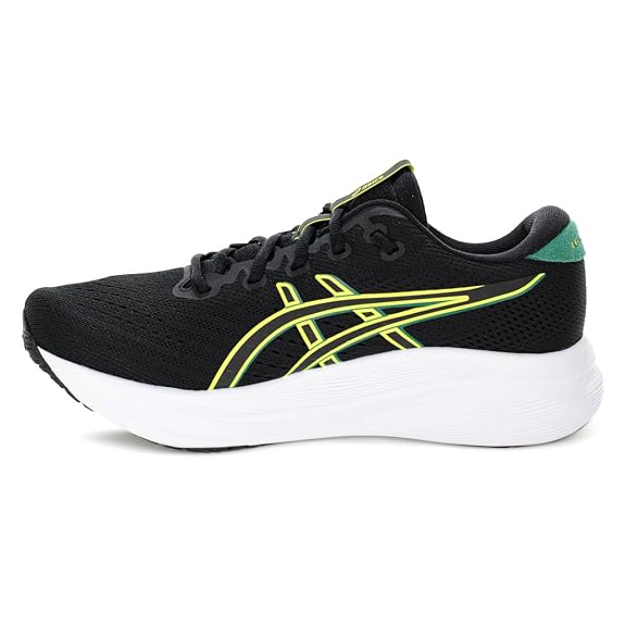 Tênis ASICS GEL-Excite 11 Masculino preto e amarelo para corrida e caminhada