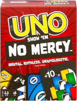UNO No Mercy Mattel jogo de cartas extremo com regras avançadas