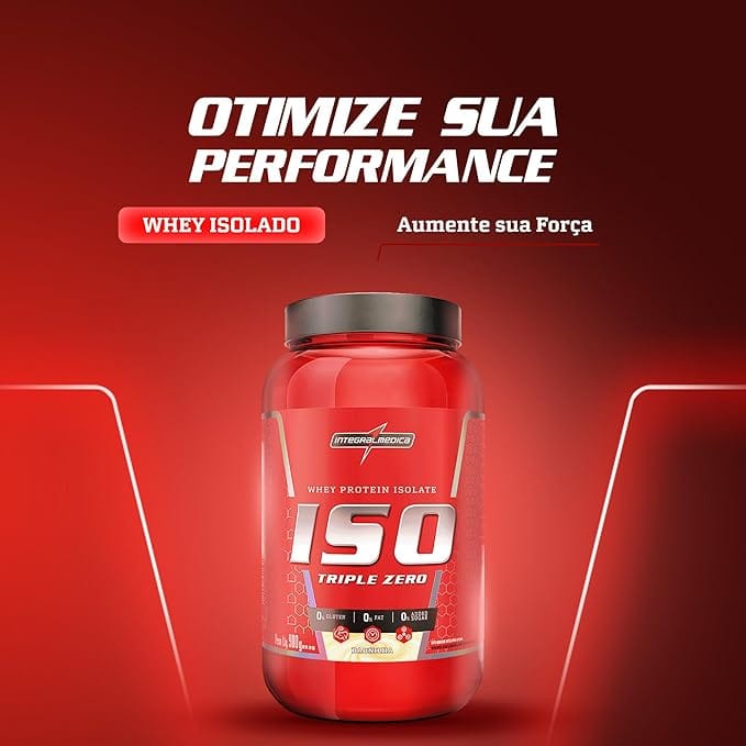 Conheça o Whey Protein Isolado ISO Triple Zero Integralmédica 907g. São 26g de proteína por dose, 6g de BCAA, rápida absorção e excelente suporte para recuperação muscular e definição corporal. | ZEGGY 2026