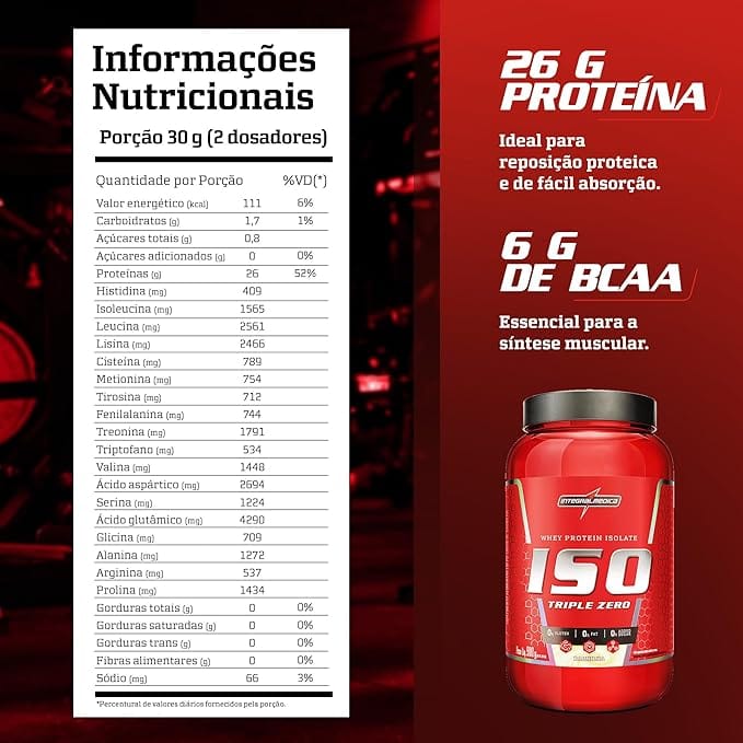 Whey Protein Isolado ISO Triple Zero Integralmédica 907g Baunilha - Imagem 4