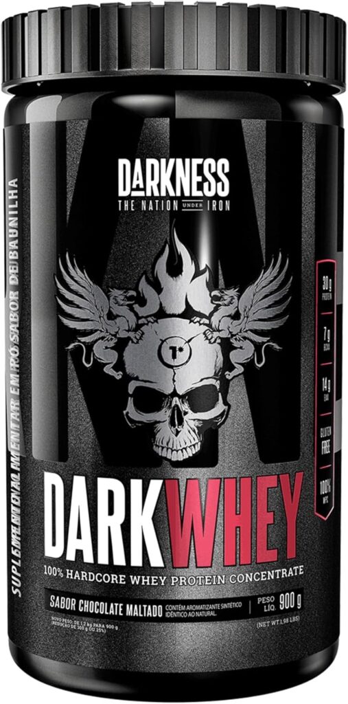 Darkness Dark Whey 100% Concentrado 900g Chocolate Maltado