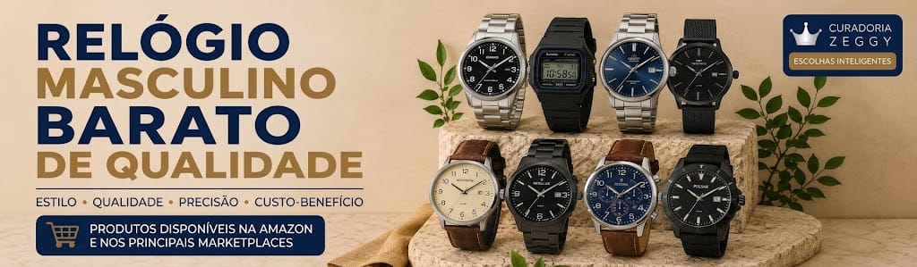 Melhor Relógio Masculino Barato de Qualidade: 12 Melhores