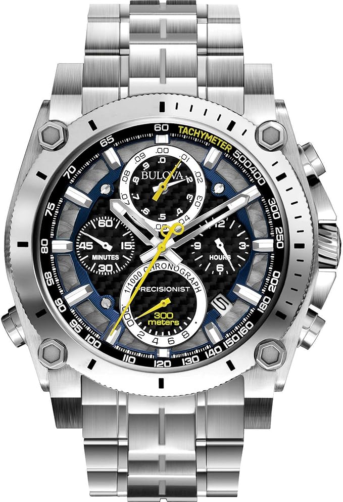 Bulova Precisionist Chronograph 96B175 cronógrafo diver em aço inoxidável