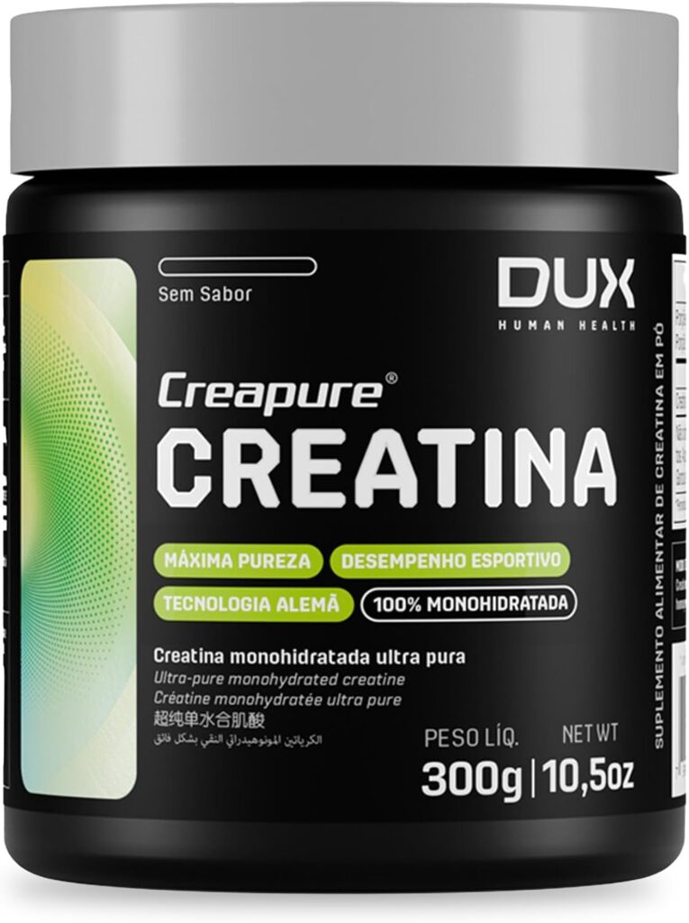 DUX Creatina Monohidratada 100% Creapure® 300 g entre as melhores creatinas
