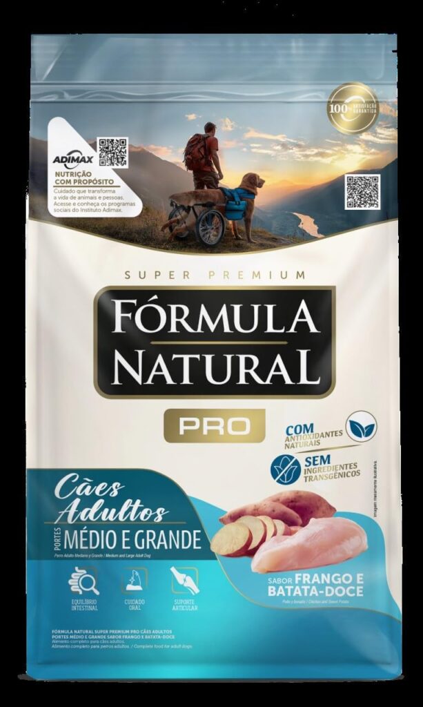 Fórmula Natural Super Premium Pró para cães adultos de porte médio 15 kg