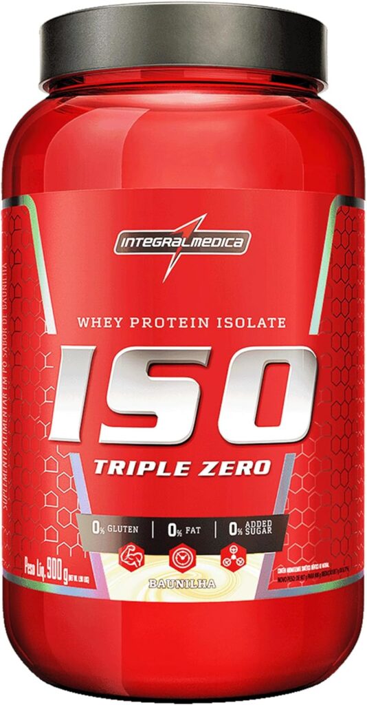 Whey Protein Isolado Integralmedica ISO Triple Zero 907 g sabor baunilha