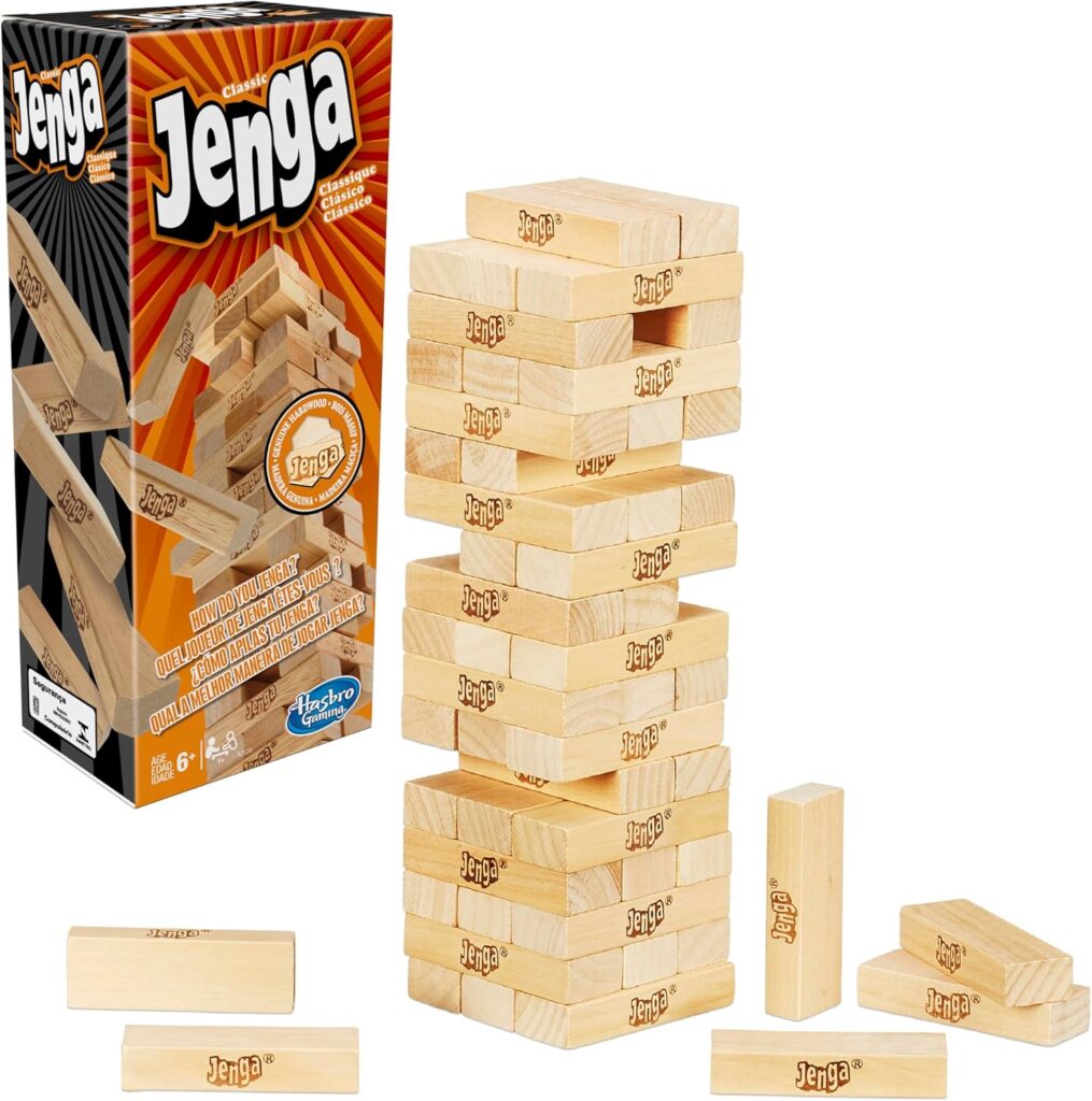 Melhores jogos de tabuleiro: Jenga Clássico Hasbro selecionado pela ZEGGY.