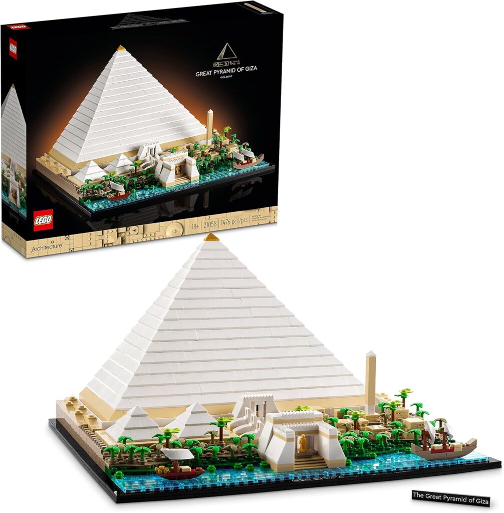 LEGO Architecture Grande Pirâmide de Gizé 21058 inspirado na única maravilha do mundo antigo ainda existente