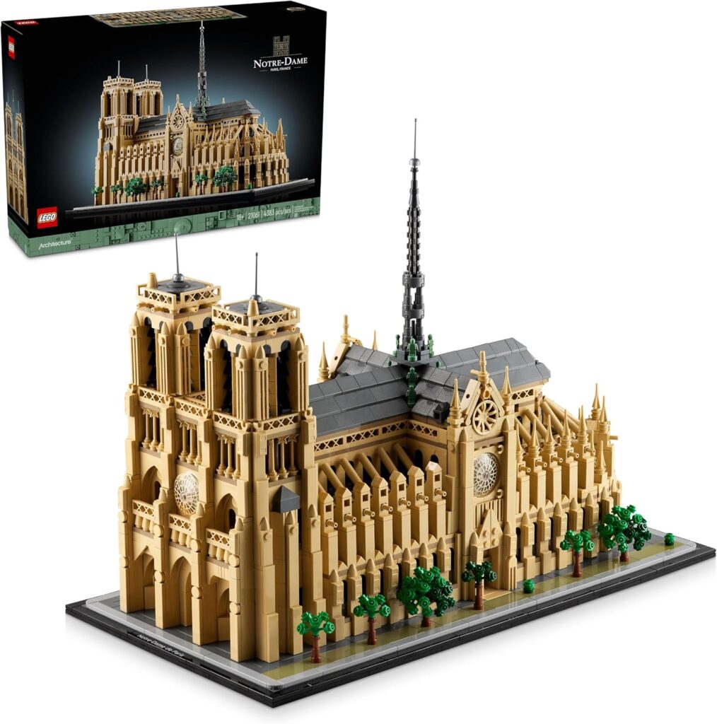 LEGO Architecture Notre-Dame de Paris 21061 reprodução detalhada da famosa catedral francesa