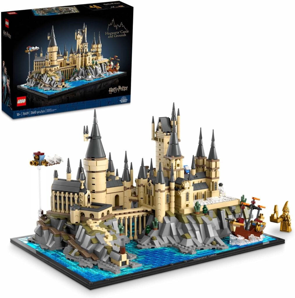 LEGO Harry Potter Castelo e Terrenos de Hogwarts (76419) com 2.660 peças para adultos e colecionadores