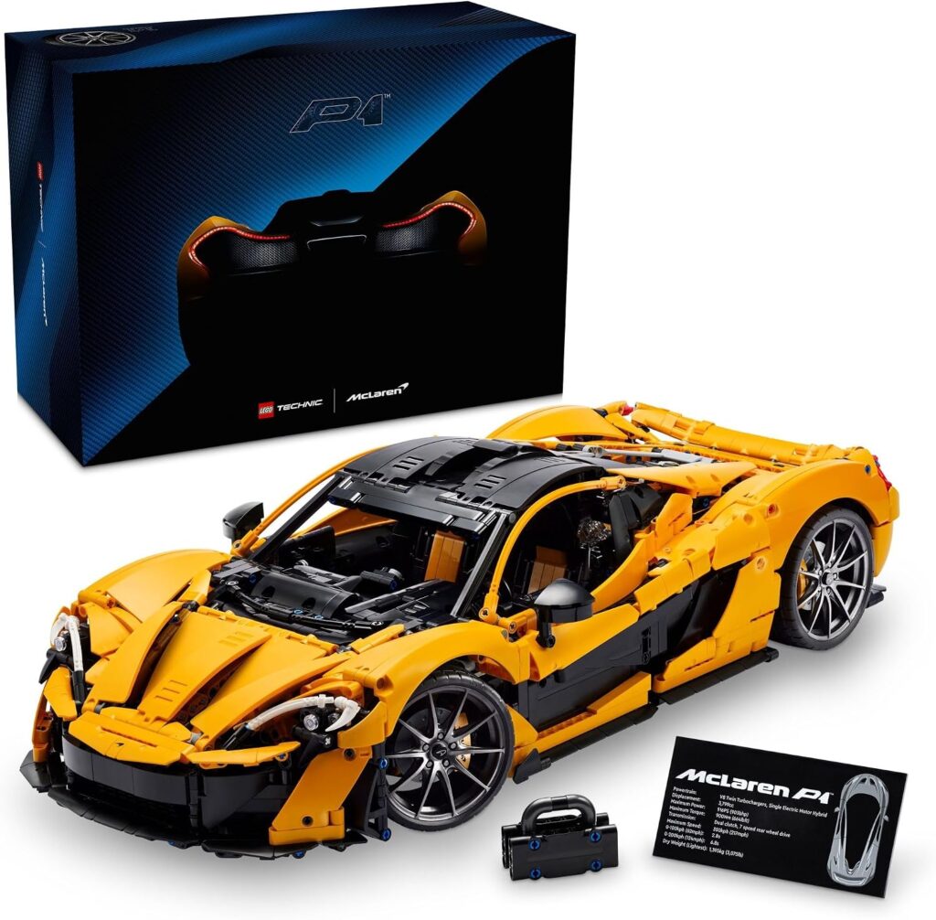 LEGO Technic McLaren P1 42172 em escala 1:8 com 3.893 peças para adultos e colecionadores