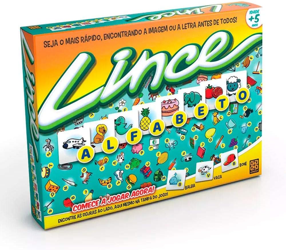 Jogo Lince Alfabeto Grow para crianças e famílias.