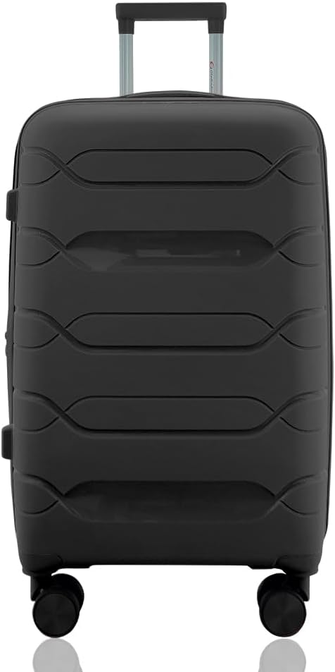 Mala Gladiador P1M média 23 kg em polipropileno com rodas 360° e cadeado TSA