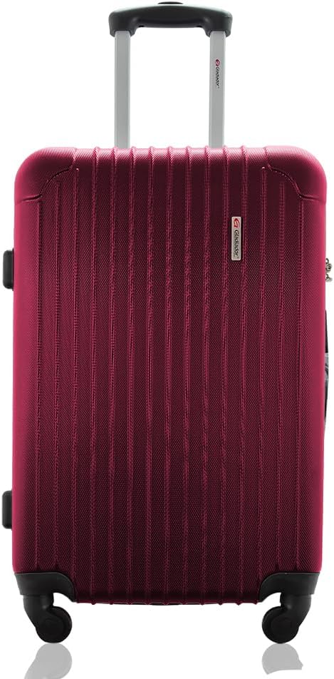 Mala Gladiador Wide TSA média 23kg em polipropileno com cadeado TSA e rodas 360°