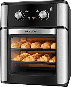 Mondial Air Fryer Forno Oven 12 litros AFON-12L-AB preta com visor frontal