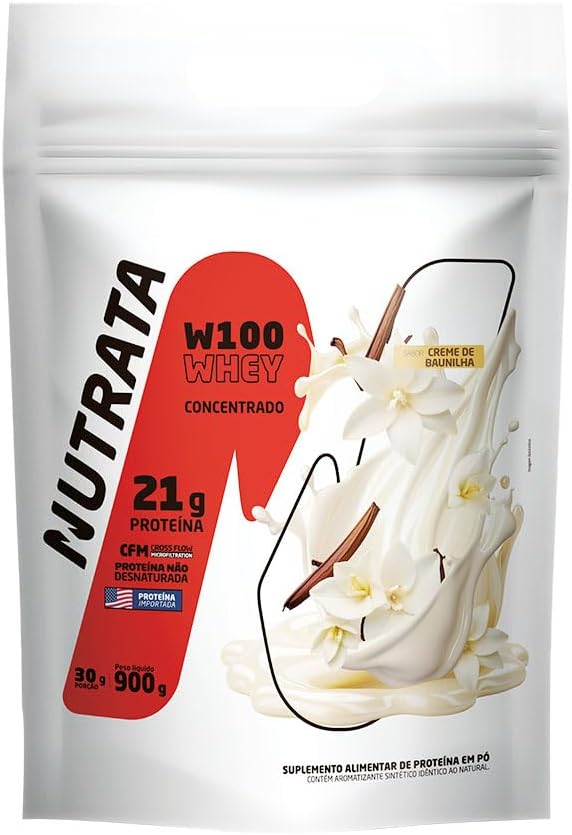 Nutrata W100 Whey Concentrado 900 g Baunilha entre os melhores whey protein concentrado