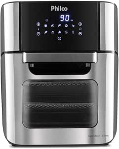 Philco Air Fryer Oven Digital 12 litros PFR2200P com painel Touch e luz interna