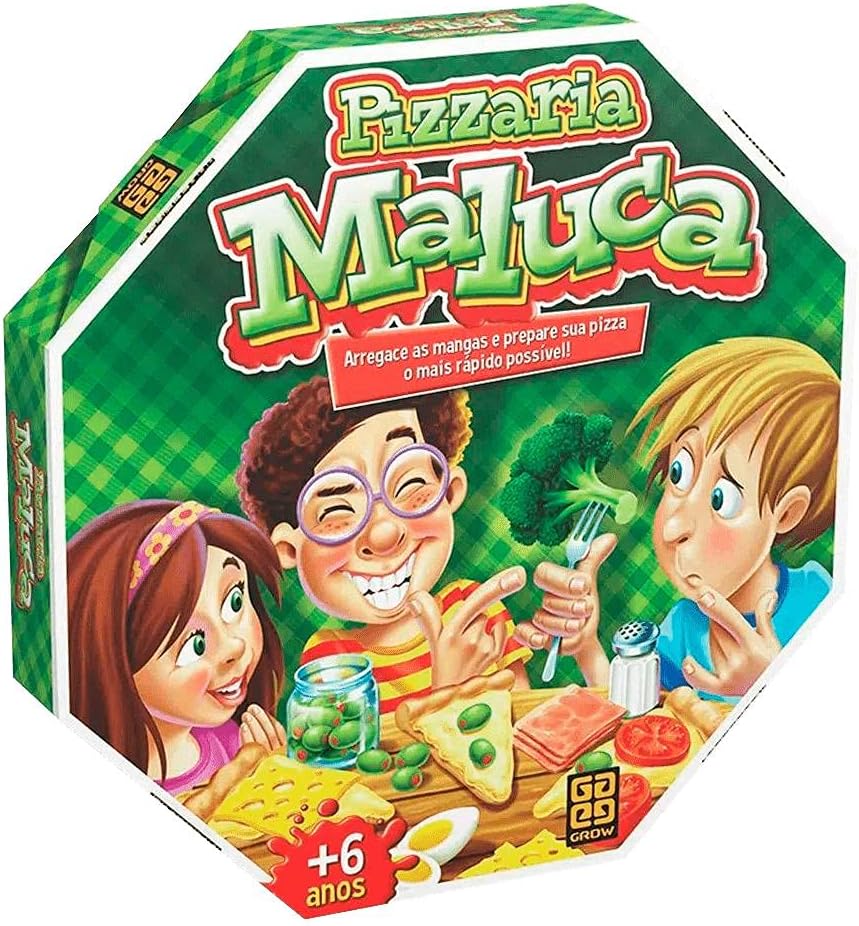 Jogo Pizzaria Maluca Grow para crianças e famílias.
