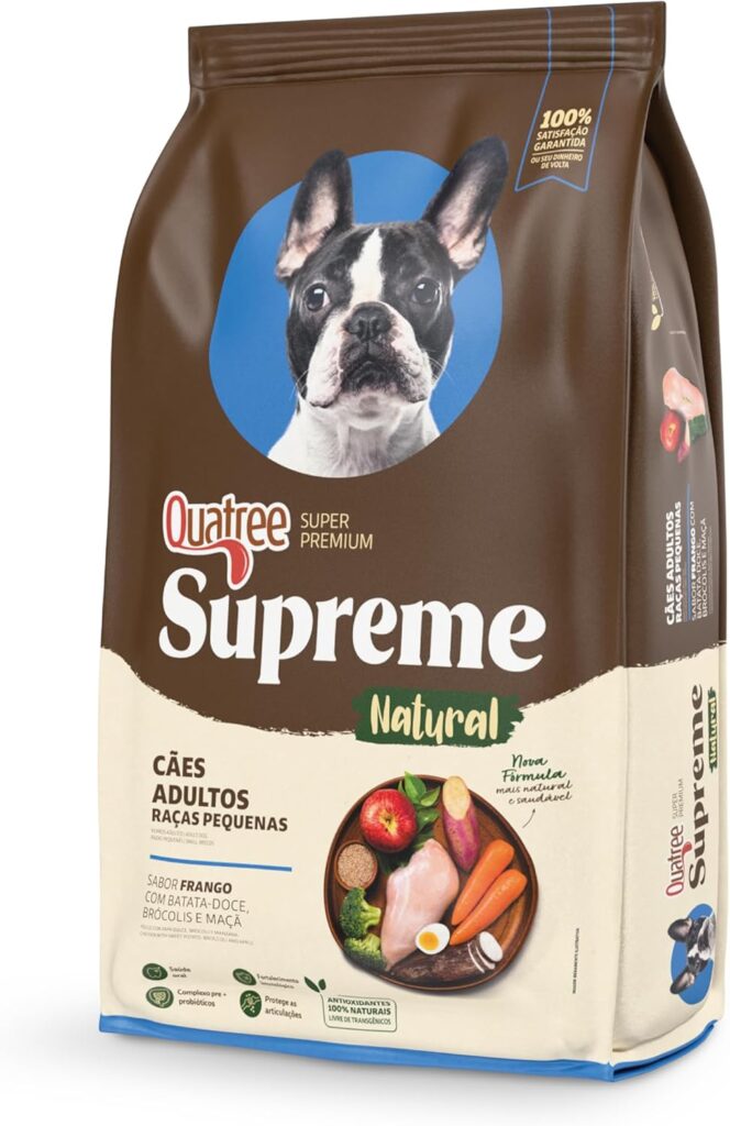 Quatree Supreme Natural Raças Pequenas Adultos 15 kg Super Premium