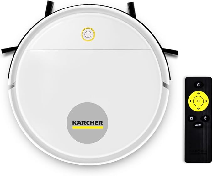Robô Aspirador Kärcher RCV 1 3 em 1 com filtro HEPA e retorno automático à base