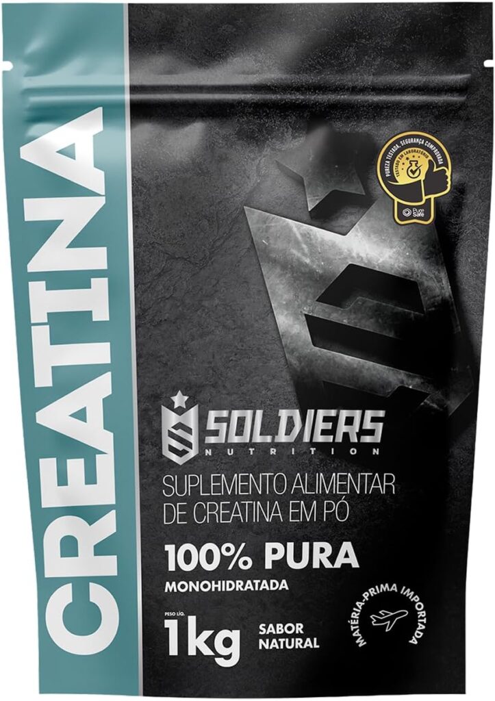Soldiers Nutrition Creatina Monohidratada 1 kg 100% pura selecionada pela ZEGGY