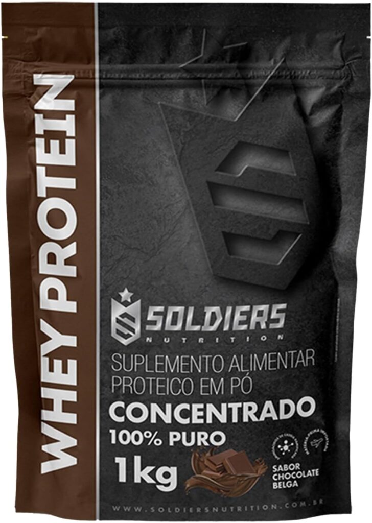 Soldiers Nutrition Whey Protein Concentrado 1 kg Chocolate Belga entre os melhores whey protein concentrado
