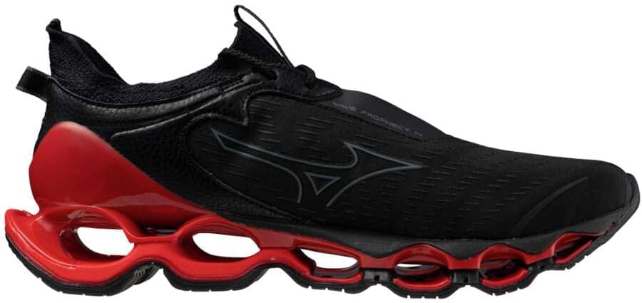 Tênis Mizuno Wave Prophecy 14 Masculino preto e vermelho