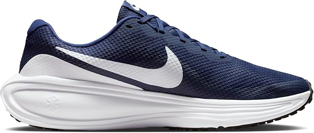 Tênis Nike Revolution 8 Road Masculino azul-marinho com branco para corrida