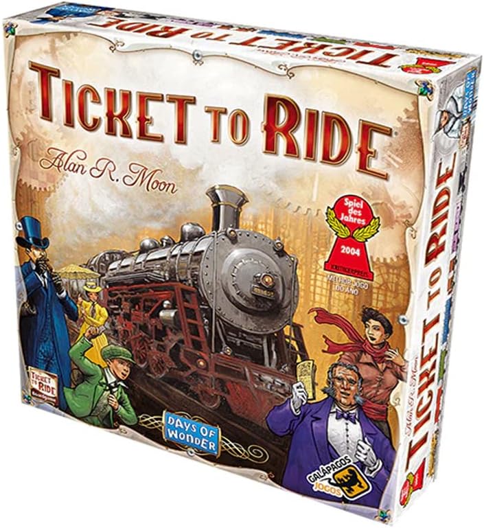 Jogo de tabuleiro Ticket to Ride Asmodee para 2 a 5 jogadores