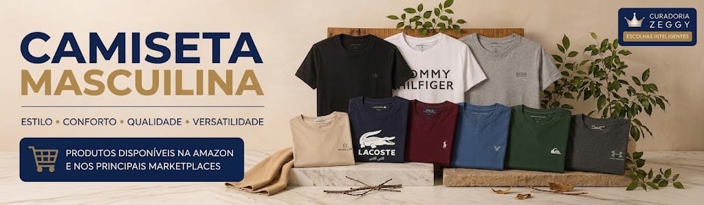 Melhor Camiseta Masculina: 12 Melhores Opções | ZEGGY