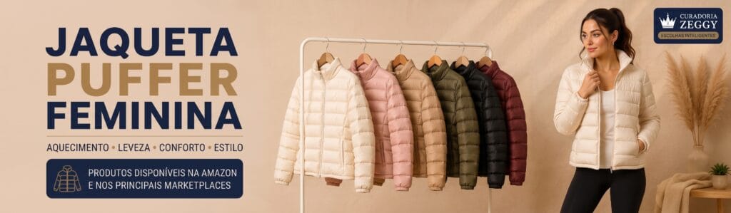 MELHOR JAQUETA PUFFER FEMININA