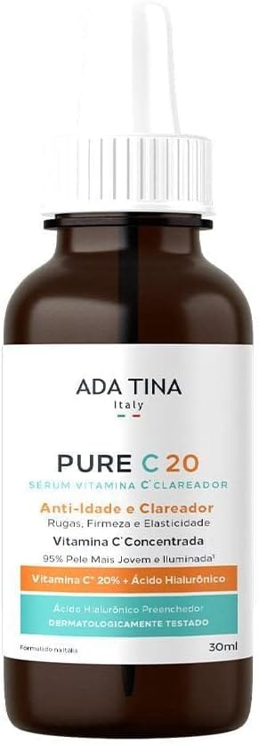 Ada Tina Pure C20 Sérum Clareador Anti-Idade 30 ml com Vitamina C 20%