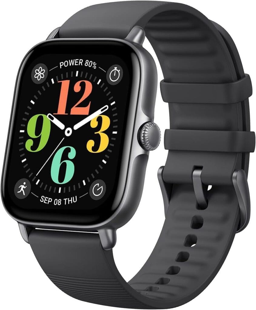 Amazfit GTS 4 Mini preto da Amazfit com tela AMOLED de 1,75 polegadas e GPS integrado