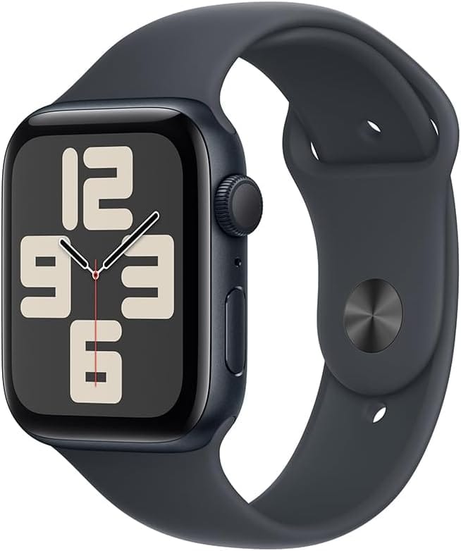 Apple Watch SE GPS 44 mm Meia-Noite smartwatch masculino com recursos de saúde, segurança e exercícios