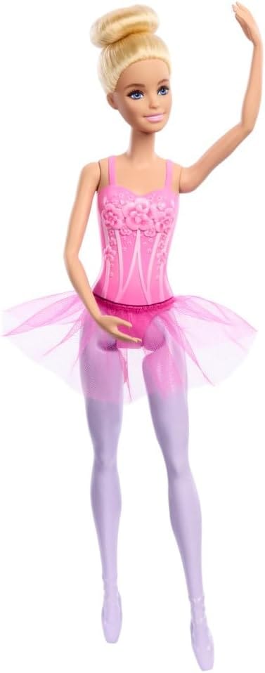 Barbie Bailarina Loira com tutu rosa Mattel