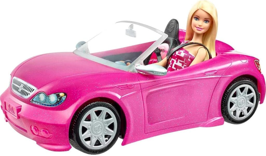 Barbie com Carro Conversível Rosa DJR55 Mattel