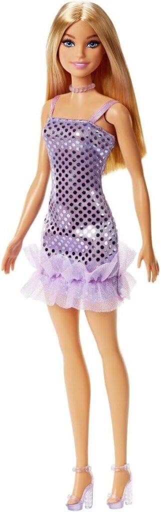 Barbie Fashionista Vestido Glitter Loira Mattel