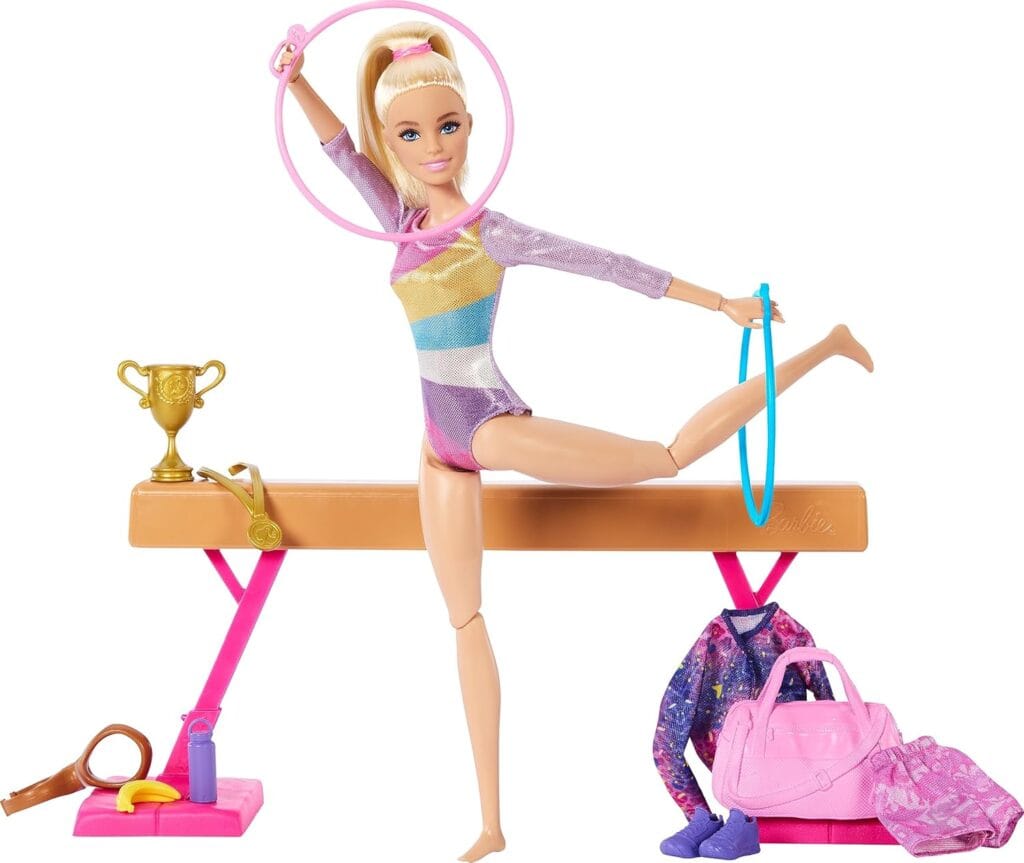 Barbie Profissões Ginasta HRG52 Mattel com trave e acessórios
