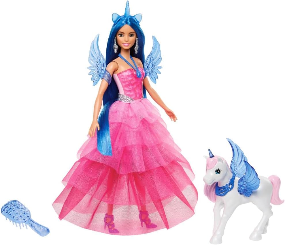 Barbie Um Toque de Mágica Unicórnio Alado HRR16 Mattel