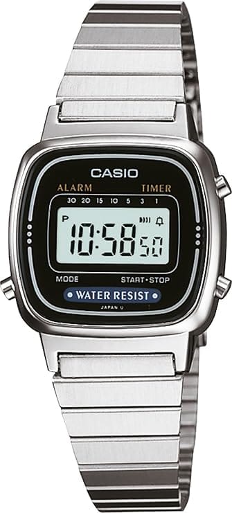 Casio Vintage Mini LA670WA-1DF relógio feminino barato de qualidade