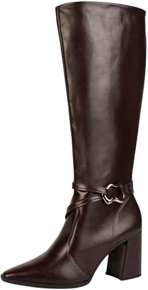 Bota feminina Dakota cano longo Ristretto com salto bloco