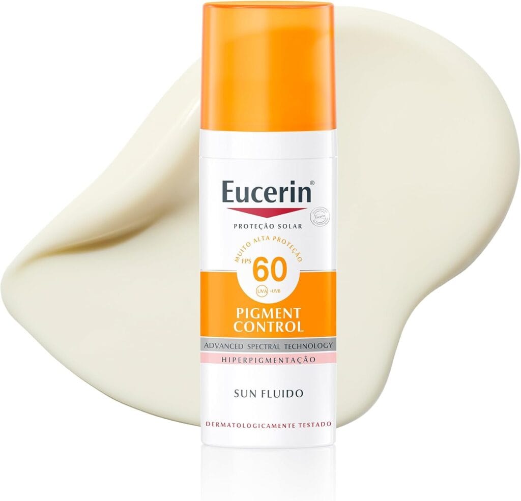 Eucerin Pigment Control FPS 60 Fluido 50 ml protetor solar facial antimanchas com Thiamidol