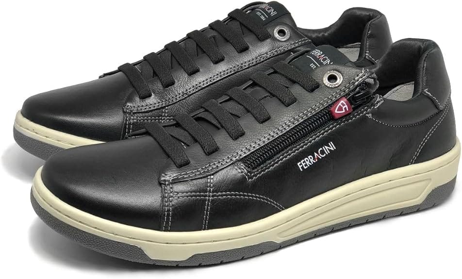 Ferracini Vox 8050-617D Sapatênis Masculino em Couro Preto