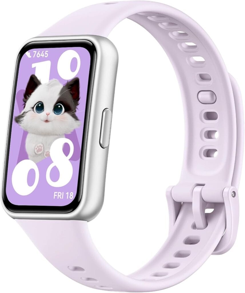 Smartwatch feminino HUAWEI Band 11 roxo com tela AMOLED de 1,62 polegadas e bateria de até 14 dias