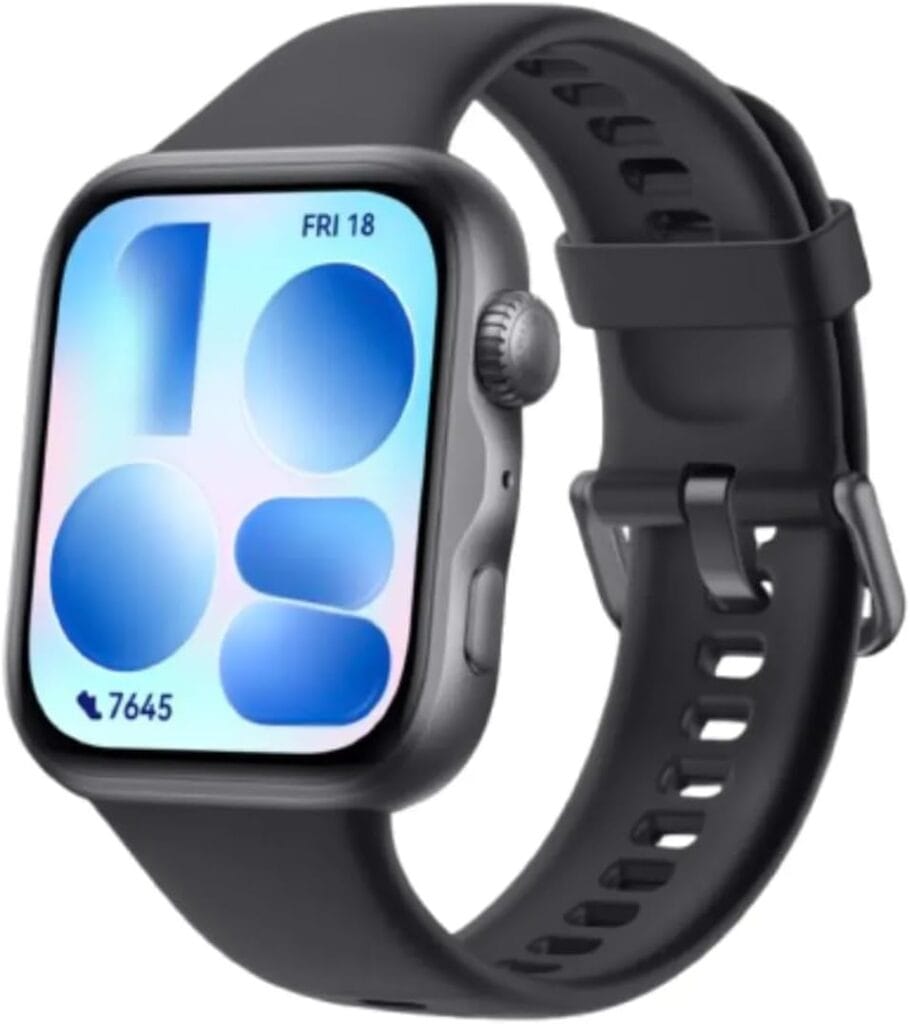 HUAWEI WATCH FIT 5 Preto smartwatch masculino com tela AMOLED de 1,82 polegada e GPS integrado