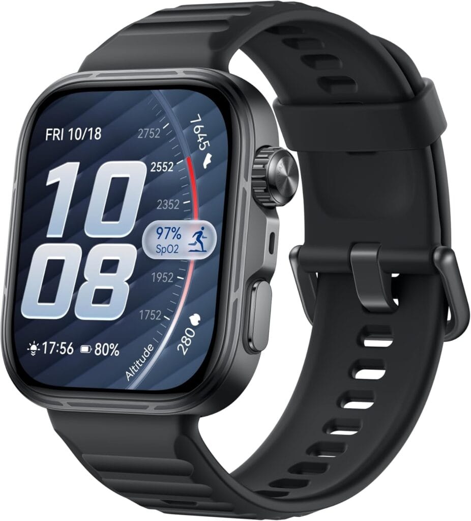 HUAWEI WATCH FIT 5 Pro Preto smartwatch masculino com tela AMOLED de 1,92 polegada e vidro de safira