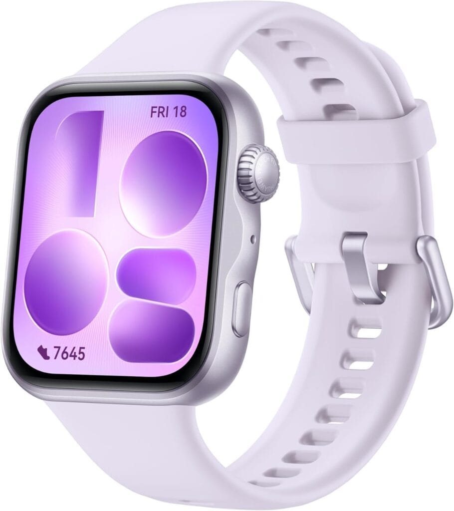 Smartwatch feminino HUAWEI WATCH FIT 5 roxo com tela AMOLED de 1,82 polegadas e GPS integrado