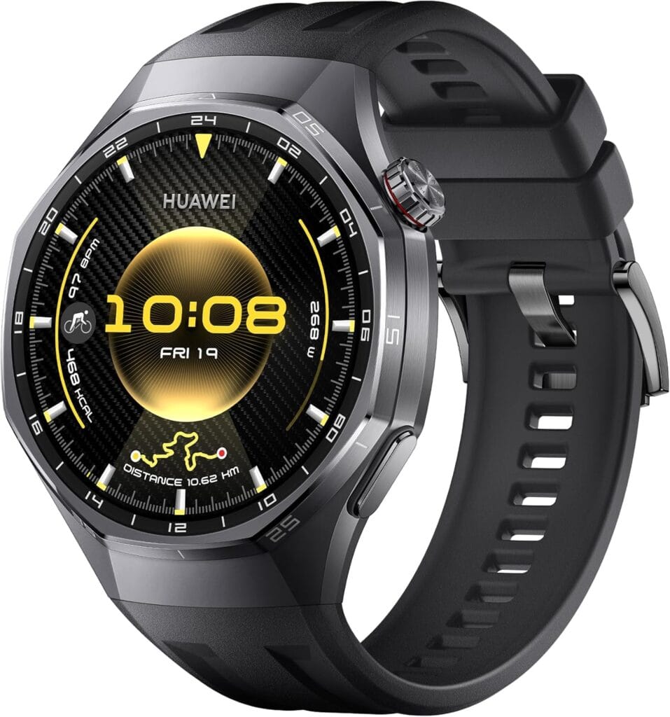 HUAWEI WATCH GT 6 Pro 46 mm Preto smartwatch masculino com GPS integrado, ECG e bateria de longa duração