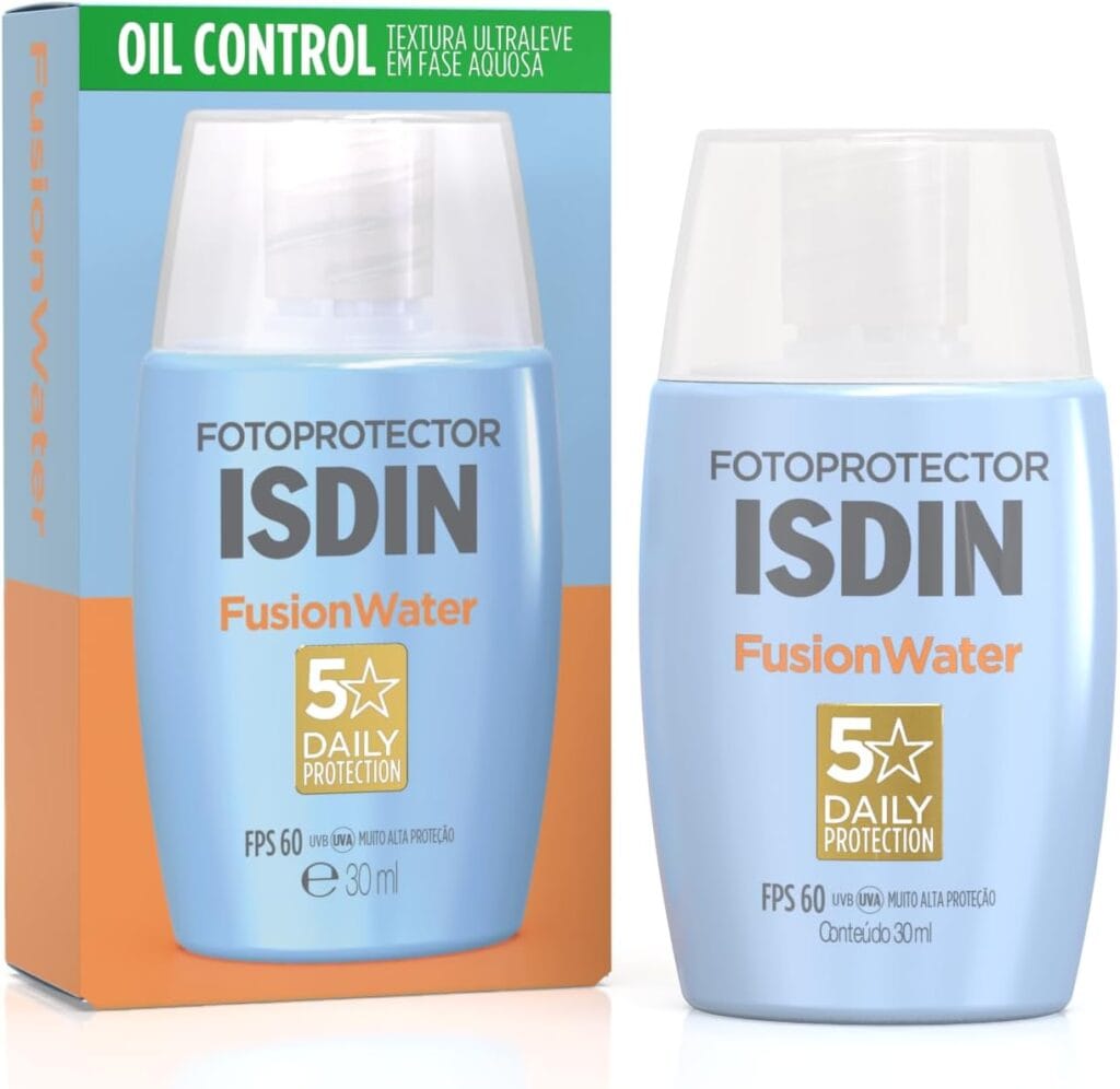 ISDIN Fusion Water 5 Stars FPS 60 - Melhor protetor solar facial
