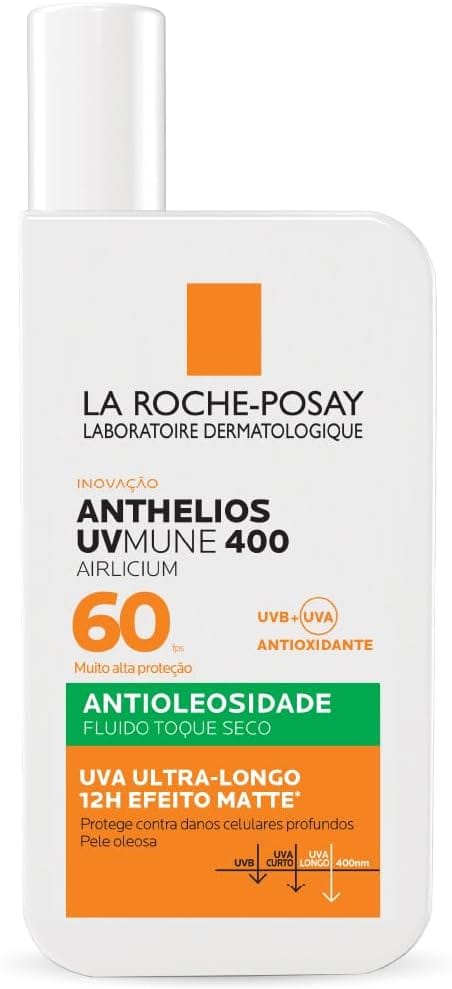 La Roche-Posay Anthelios UVMune 400 Airlicium FPS 60 protetor solar facial para pele oleosa